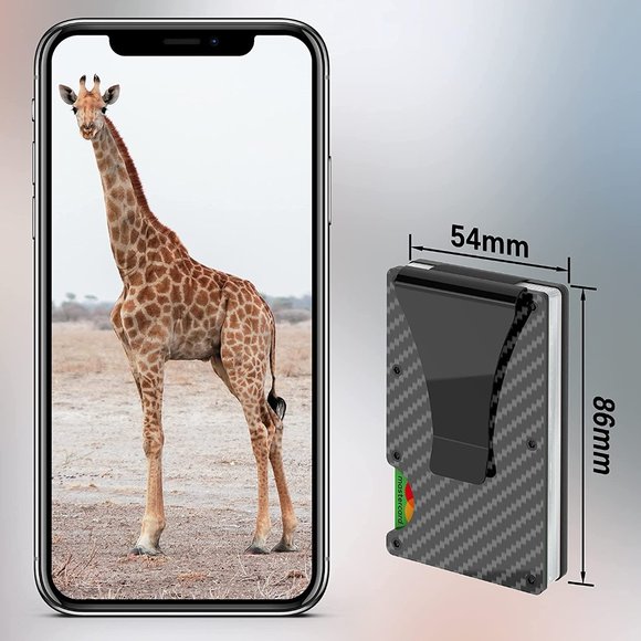 ✨✨BRAND NEW Mens Slim Wallet Minimalist RFID Blocking Money Clip Carbon … - Picture 5 of 8